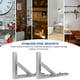thumbnail image 5 of Soportes plegables de acero inoxidable de 2pcs soportes plegables soportes de soporte, 5 of 5