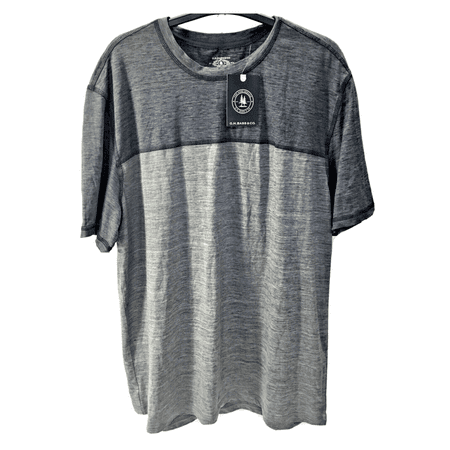 G.H. Bass Performance T Shirt Cooling Wicking, Sharkskin Heather, Size Large