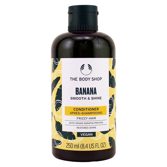 The Body Shop Banana Smooth And Shine Conditioner for Frizzy Hair 8.4 Fl Ounce