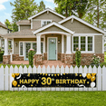 thumbnail image 6 of Golden Black 30th Birthday Banner Backdrop Party Supplies Decorations Happy Birthday Balloons Photography Props Celebrations Festive Events, 6 of 8