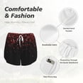thumbnail image 6 of Picia Red Glitter1 Pattern Women's 2 in 1 Athletic Running Shorts High Waisted Workout Casual Gym Sweat Shorts with Comfy Liner Zipper Pockets-X-Large, 6 of 9