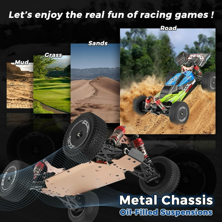 RC Car Buggy with Charger Extra 3600mAh Battery, 1:14 Full Scale