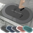 thumbnail image 1 of Xihbxyly Alfombra de Baño de Diatomeas, Superabsorbente, de Secado Rápido, con Base de Goma Antideslizante, Fácil de Limpiar, Ideal para Baño, Ducha y Cocina, para Alimentar a Mascotas, 40 X 60 Cm., 1 of 7