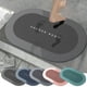 thumbnail image 1 of Tapete de baño de diatomeas súper absorbente | Respaldo de goma antideslizante | Alfombra de baño lavable de secado rápido | Tapetes modernos de espuma de diatomita | 16x24 pulgadas | Gris, azul, 1 of 9