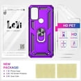 thumbnail image 7 of LeYi for Motorola G Play 2024 Phone Case, Moto G Play Case with Screen Protector for Girls Boys, [Military-Grade] Heavy Duty Case with Magnetic Metal Ring Kickstand for Moto G Play 2024, Purple, 7 of 7