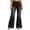 Black, variant on Wide Leg Jeans Woman 2026 Trendy Washed Blue Flared Bootcut Denim Pants with Pockets Palazzo Jeans Streetwear