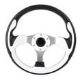 thumbnail image 2 of Volant de Course Universel en Cuir PU 13 Po 320mm Blanc, 2 of 8