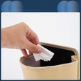 thumbnail image 5 of Unique Bargains Car Trash Can Hanging Front Seats Faux Leather Trash Bin Beige 1 Pcs, 5 of 6