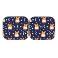 thumbnail image 7 of Balery 2 Piece Corgi Lying With Moons And Stars Car Windshield Sun Shade|Foldable Front Windshield Shade for Car Front Window for Most Sedans SUV Truck-Medium, 7 of 7