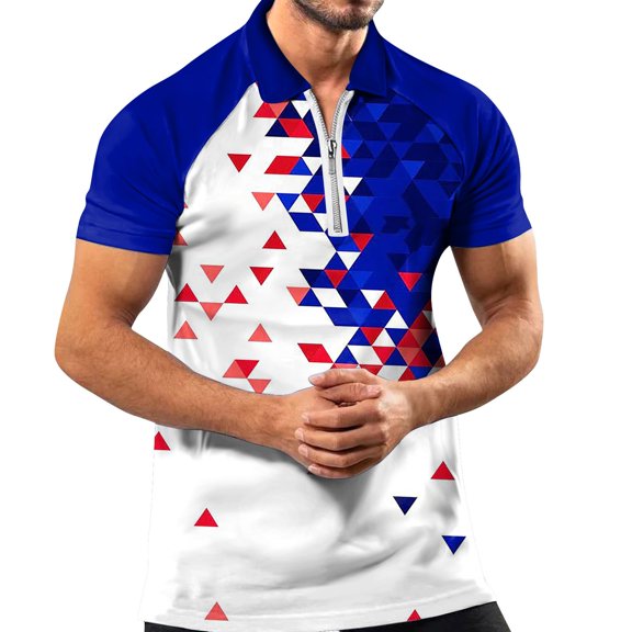 Akiihool Mens Polo Men's Polo Shirts Short Sleeve Golf T-Shirts Soft Tees (Blue,M)