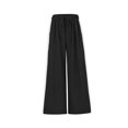 thumbnail image 5 of Women's Casual Pants Drawstring Print Color Block Side Striped Straight Leg Wide Leg Loose Pants, 5 of 9