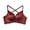 Red, variant on Women's Deep V Plunge Push up Bra Low Cut Front Closure Bras Padded Tshirt Bra for Women Silver