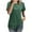 Green^, variant on Womens Short Sleeve Tops, Pleated Crew Neck Summer Tee Shirts, Casual Loose Fit Blouse, Summer Clothes for Women Hot Pink^ XXL