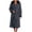 Dark Gray, variant on qolati Soft Robe for Women Warm Long Sleeve Plush Warm Winter Housecoat Spa Towel After Shower Lightweight Fluffy Long Hooded Bathrobe with Pockets