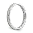 thumbnail image 3 of 1/2 Ct. Natural Diamond Womens Eternity Anniversary Wedding Band Ring in 14k White Gold, 3 of 5