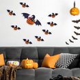 thumbnail image 4 of Yuarrent Pegatinas de pared de Halloween en 3d, papel de paredes extraíbles ligero, pegatinas de Jack-o-calabaza de autoensamblaje, viscosidad fuerte Kits de decoración para fiestas Yuarrent HA069409-00, 4 of 6