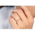 thumbnail image 6 of 0.50 Carat Classic Halo Round Moissanite Engagement Ring on Solid Gold setting, 6 of 8