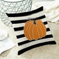 thumbnail image 3 of Fall Decor Pillow Covers 18x18 inch Set of 2 Autumn Watercolor Stripes Pumpkin Decorative Throw Pillow Covers Farmhouse Outdoor Thanksgiving Cushion Case for Couch Home Sofa, 3 of 6
