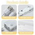 thumbnail image 3 of 6 Pack LED Under Cabinet Lights,Motion Sensor Light Strip Adhesive Sheet,3 Modes Dimmable Closet Light,Counter Lights for Kitchen Stairs,White,11.81 x 0.78 in, 3 of 13