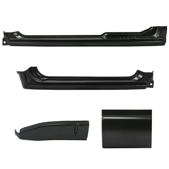 4PCS  Rocker Panels Cab Corners For 94-04 Chevy S10 GMC Sonoma Extended Cab 3 DR