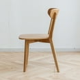 thumbnail image 5 of Noble House 46.5 x 54 x 80cm Dining Chair, Solid FAS Grade Oak Wood, Natural North American Hardwood, Simple Wooden Dining or Living Room Chair, Durable and Dirt-Free Design, Oak, 5 of 14