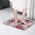 thumbnail image 4 of Pioneer Flower Floral Print Flannel Non Slip Door Rugs,Washable Door Mats Indoor,Decorative Door Mats,Dirt-Resistant and Absorbent Doormat for Entrance,Bedroom,Kitchen,Bathroom,31.5"x17", 4 of 4