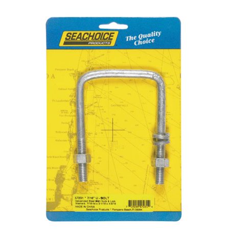 

Seachoice 8095267 4.31 in. Galvanized Steel U-Bolt