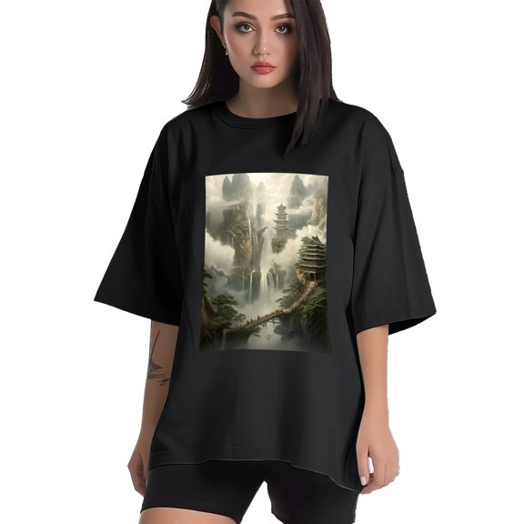 Plus Size Shirt for Women Black Tops for Women Short Sleeves Shirt for Women Palace 3 T Shirt Crewneck Shirt for Women XS