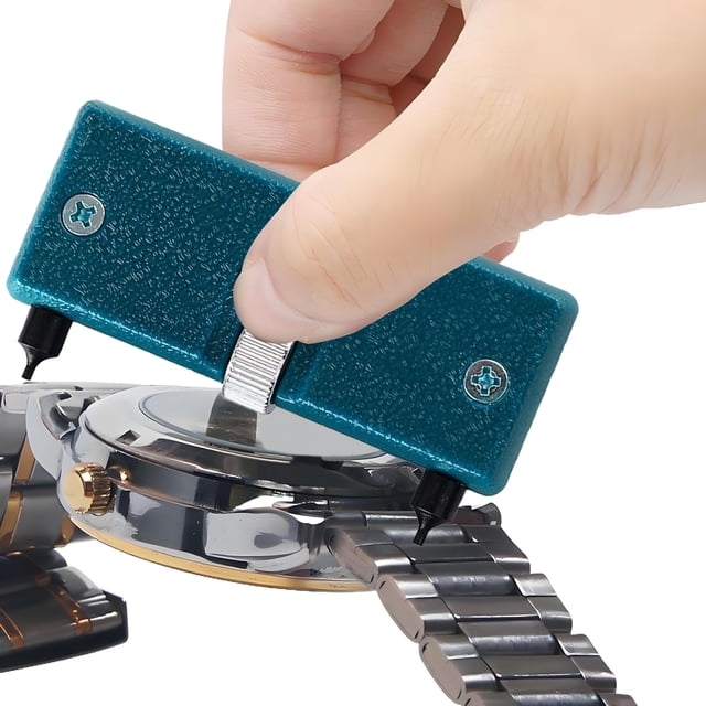 Abridor Caja Reloj Herramienta Relojero Reparación Extracción Ajustable (cabeza Redonda) Azul