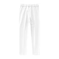 thumbnail image 6 of YOUYEDIAN Boys Dress Pants Slim Fit School Uniform Pants for Boys Adjustable Waist Trousers (White, 8-9 Years), 6 of 6