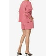 thumbnail image 4 of TheMogan Women's PLUS Cotton Terry Long Sleeve Oversized Top & Drawstring Shorts SET, 4 of 7