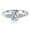 White 1.5CT-6, variant on Moissanite Ring for Women Wedding Gifts,White Gold Plated Sterling Silver Rings 1.5 CT