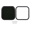 thumbnail image 2 of RV Fixed Window Rounded Black Glass Entrance Door Window With Frame For, 2 of 8