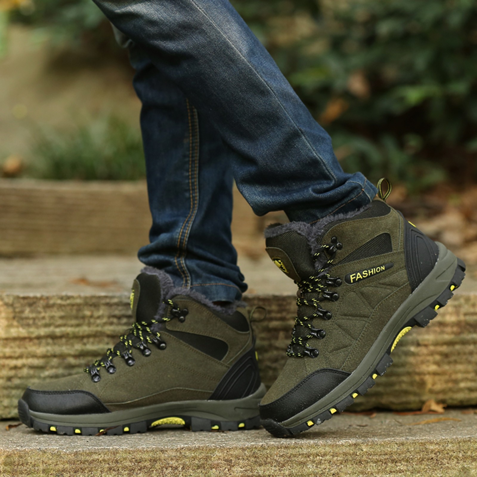 Extra wide walking boots mens best sale