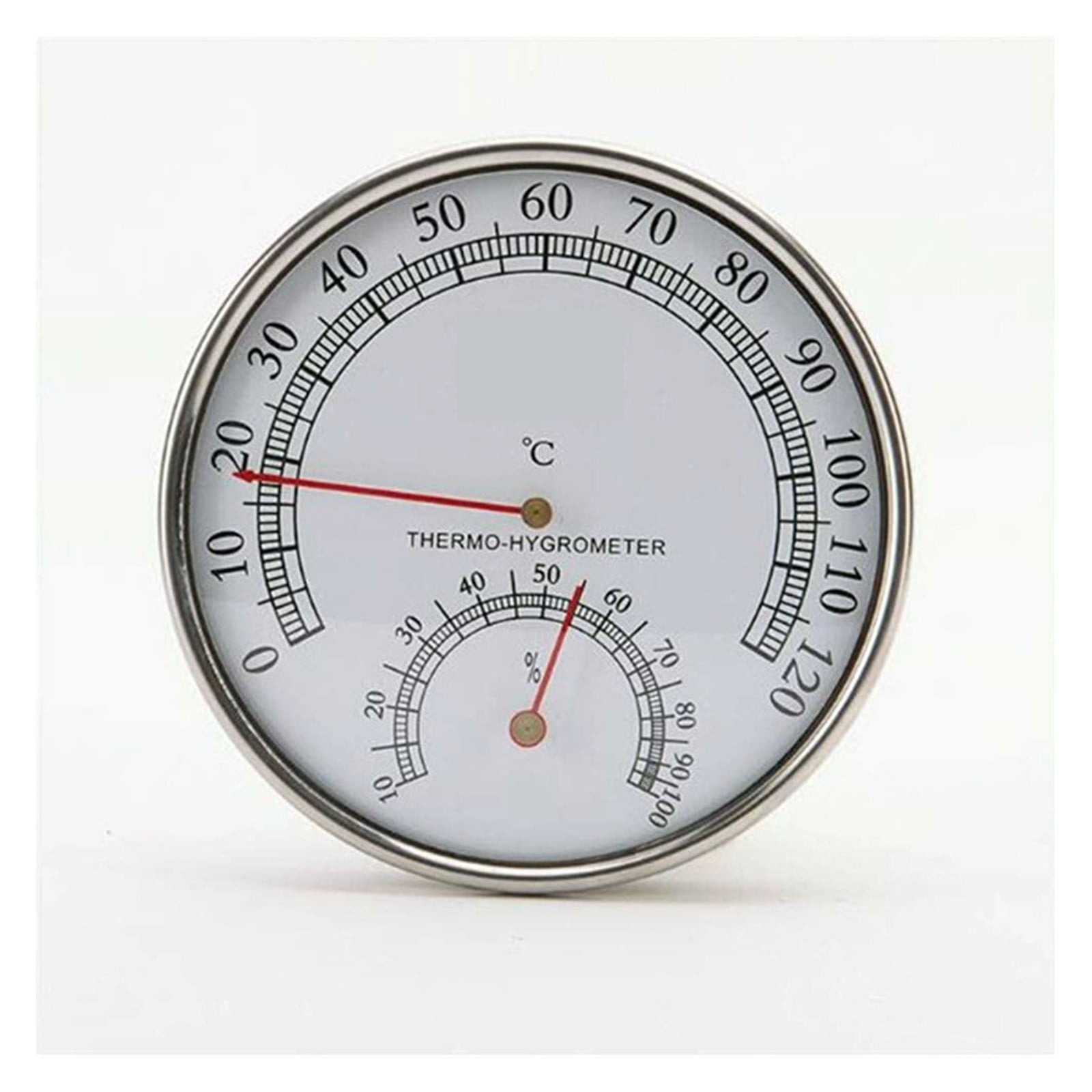 Stainless Steel Case Steam Sauna Thermometer Hygrometer Gauge Hygrothermograph ,Fast Response