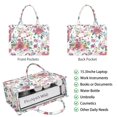 thumbnail image 2 of Large Capacity Tote Bag,Pioneer Flower Floral Print Pattern Handbag Fashion Luxury Tote Bag,15.7"x13"x 5.1" Inches,Laptop Compatible, 2 of 6