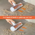 thumbnail image 2 of Pet Hair Remover Roller with Clear DustBin Lid for Couch, Carpet (Orange), 2 of 6