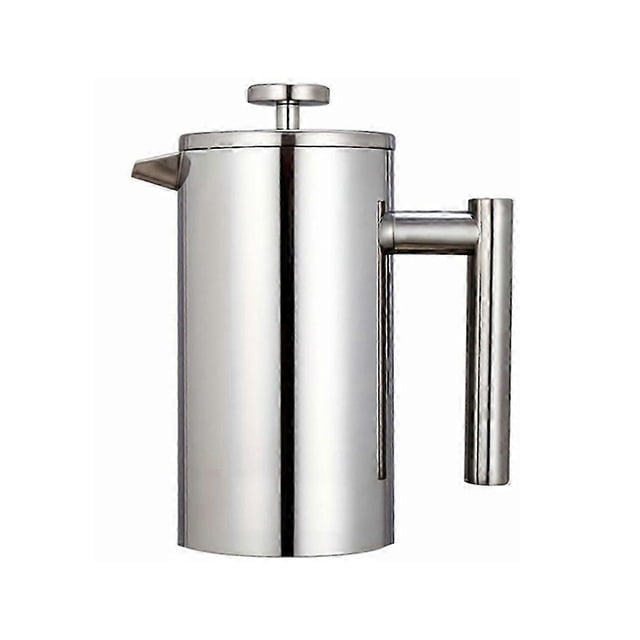 Stainless Steel French Coffee Maker 600ML Double Wall Insulated French Tea Brewer Coffee