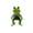 C001- A, variant on Stuffed Toad, Green Toad Plush, Cute Stuffed Animal, Soft Stuffed Toys, Yellow Eyed Plush, 18X12 Inch 70Cm Dressed Character Plush with Yellow Foot Accents, Surface Washable,