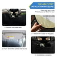 thumbnail image 2 of Qxltty Cat in An Army Coat Car Windshield Sunshades Foldable UV Rays Sun Visor Protector Keep Your Vehicle Cool 57×31.5in, 2 of 8