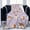 Cute Hamster, variant on Pink Floral Chicken Blanket, Soft Warm Bed Bedding Throw Blankets for Couch Bedroom Sofa Office, All Season Cozy Flannel Plush Blanket Gifts for Adults, 60"X50"