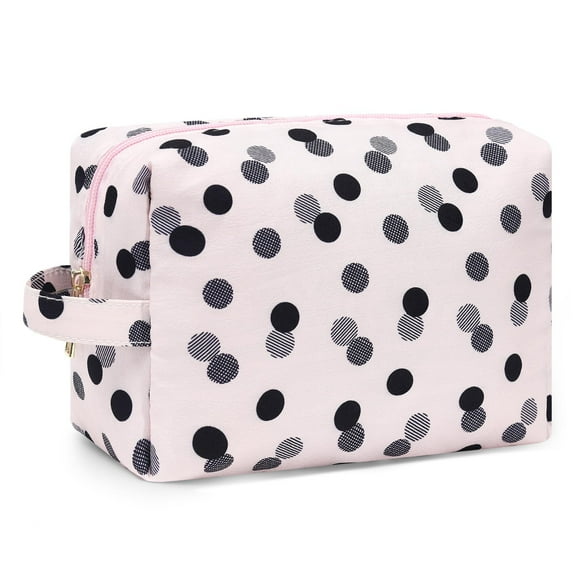 YOOLIFE Cosmetic Bag Cute Makeup Bag, Travel Makeup Bag Makeup Pouch Gifts for Her Teen Girl Gifts Toiletry Bag Diamond Shape Plaid