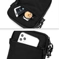 thumbnail image 3 of Hombres Casual Crossbody Bolsas Sling Messenger Purse para Sports Travel Pack (Negro), 3 of 6