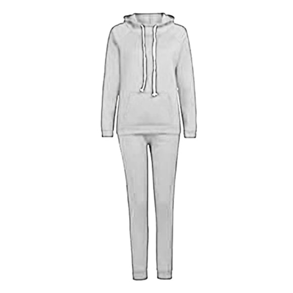 UKAP Conjunto de dos piezas para mujer, chándal de manga larga, conjunto de Jogger, sudaderas con capucha y pantalones de chándal cálidos para mujer, conjuntos informales con capucha