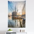 thumbnail image 1 of Vietnam Tapestry, Sunset Scenery Riverside Cityscape Evening Saigon City Skyline Panorama Photo, Fabric Wall Hanging Decor for Bedroom Living Room Dorm, 5 Sizes, Multicolor, by Ambesonne, 1 of 1
