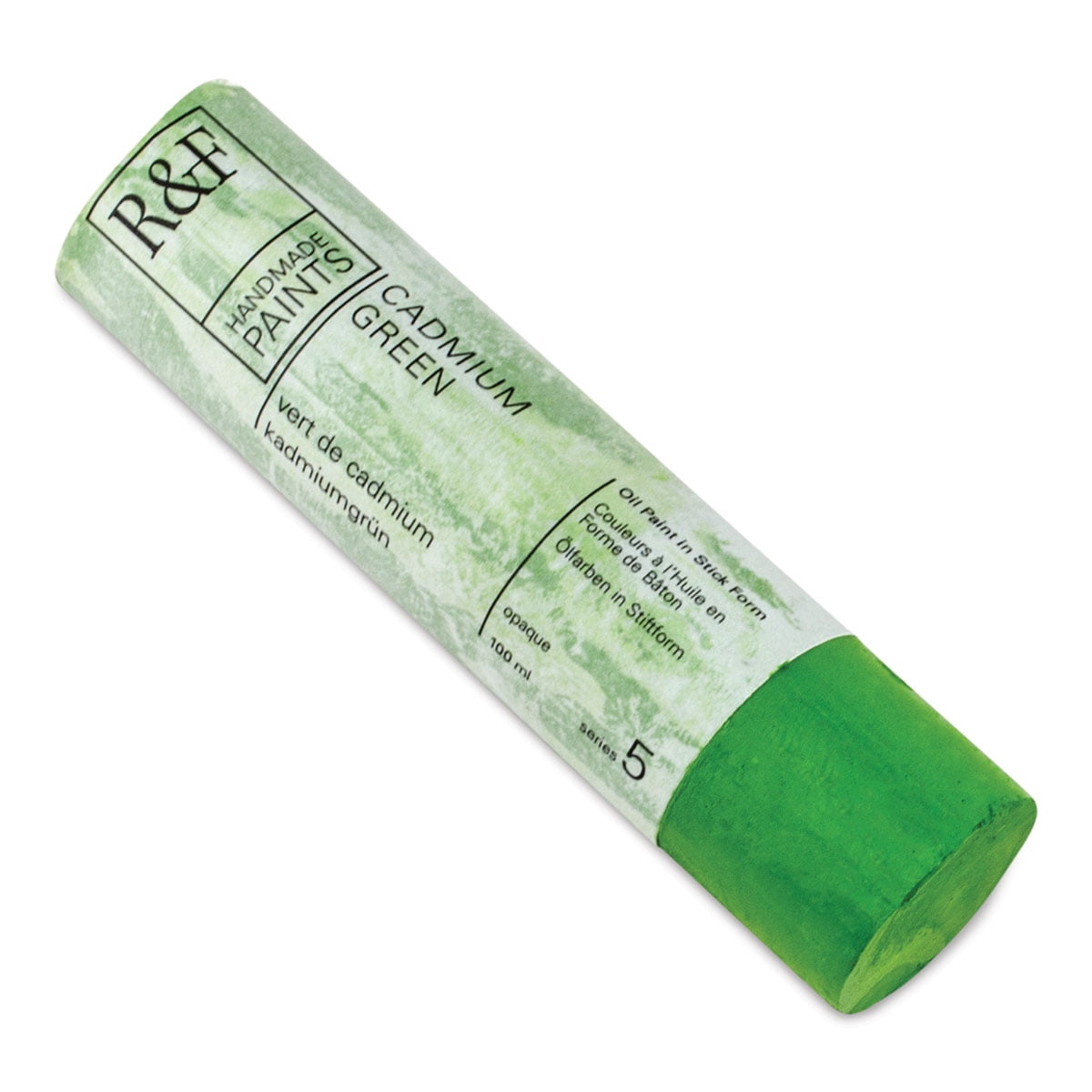 R&F Handmade Paints Pigment Stick, 100ml, Cadmium Green