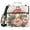 Mushroom Frog Flower, variant on 3 Ring Zipper Binder with Shoulder Strap Waterproof Trapper Keeper 1.5 Inch D-Ring 500 Sheets Capacity American Skull