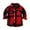 style-01 Red, variant on Kogui Baby Flannel Shirt Boys Girls Long Sleeve Flannel Plaid Shirt Button Down Shirts Handsome Casual Fashionable Tops Shirts Size 18 24 Months (Coffee,18-24 Months)