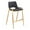 Black & Gold, variant on Desi Counter Stool White & Walnut Counter Stool, Modern Style, Plush and durable faux leather fabric, Plywood, Indoor Bar