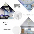 thumbnail image 5 of Coral Sage Green Fluorescent Light Covers, Coastal White Ocean Marine Nautical Beach Magnetic Light Covers for Ceiling Lights, Fluorescent Ceiling Shade for Classroom Bedroom Office 4x2Ft x 3PCS, 5 of 8